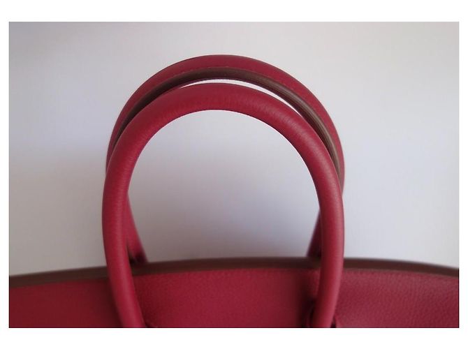 Hermès Borsa Hermes Birkin 35 rubino Rosso - vista 14