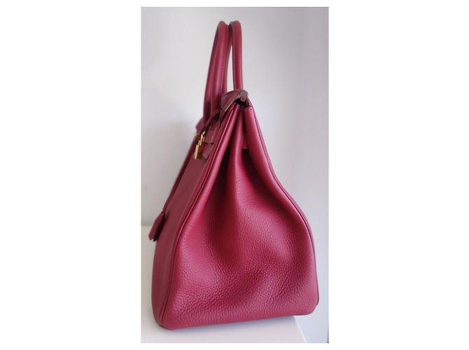 Hermès Borsa Hermes Birkin 35 rubino Rosso - vista 16