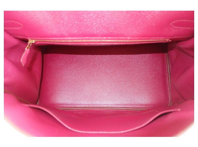 Hermès Borsa Hermes Birkin 35 rubino Rosso - vista 4
