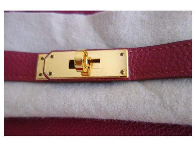 Hermès Borsa Hermes Birkin 35 rubino Rosso - vista 6
