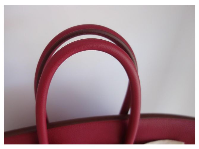 Hermès Borsa Hermes Birkin 35 rubino Rosso - vista 7