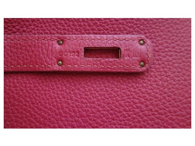 Hermès Borsa Hermes Birkin 35 rubino Rosso - vista 8