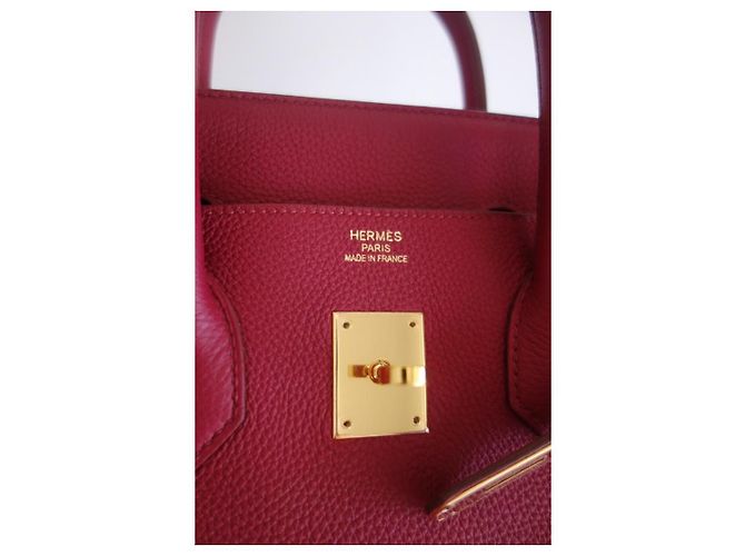 Hermès Borsa Hermes Birkin 35 rubino Rosso - vista 9