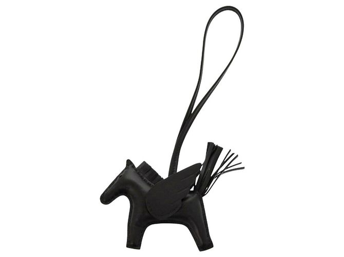 Taschenanhänger Hermès Rodeo PM Annu Milo So Black Schwarz - Ansicht 2