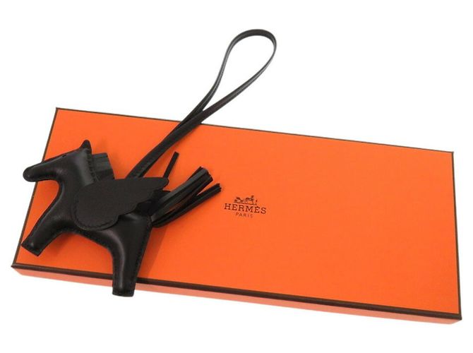 Taschenanhänger Hermès Rodeo PM Annu Milo So Black Schwarz - Ansicht 3