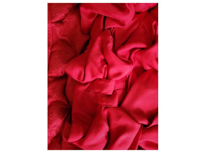 Abrigo largo origami Issey Miyake Roja - vista 10