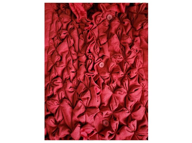 Abrigo largo origami Issey Miyake Roja - vista 12