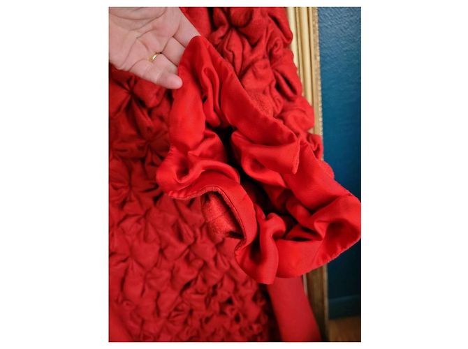Abrigo largo origami Issey Miyake Roja - vista 13