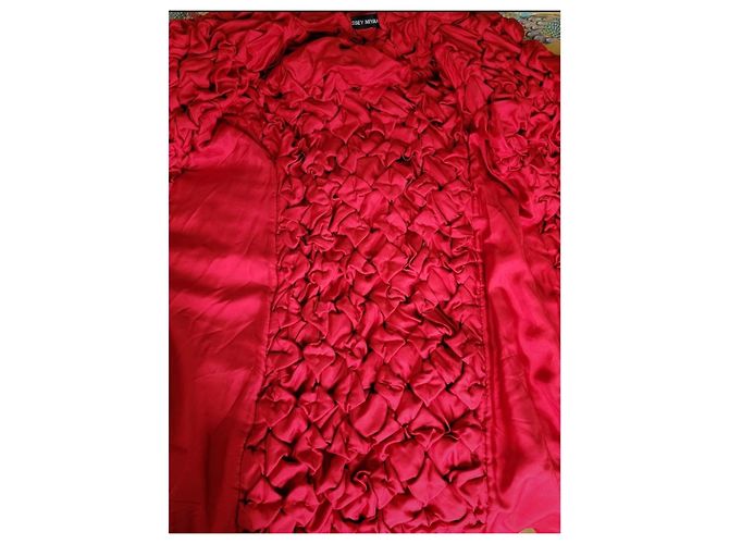 Abrigo largo origami Issey Miyake Roja - vista 14