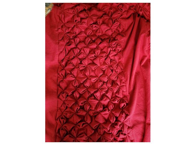 Abrigo largo origami Issey Miyake Roja - vista 3