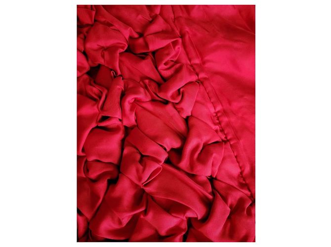 Abrigo largo origami Issey Miyake Roja - vista 4