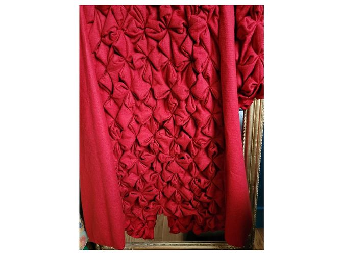 Abrigo largo origami Issey Miyake Roja - vista 5