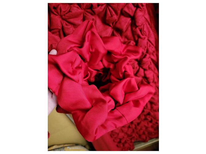 Abrigo largo origami Issey Miyake Roja - vista 9