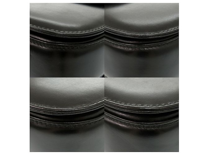Borsa in pelle Gucci Bamboo Nero - vista 6