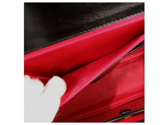 Borsa in pelle Gucci Bamboo Nero - vista 8