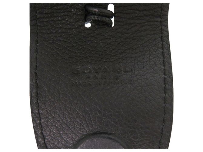 Goyard schwarzer Leder-Handtaschenanhänger - Ansicht 6