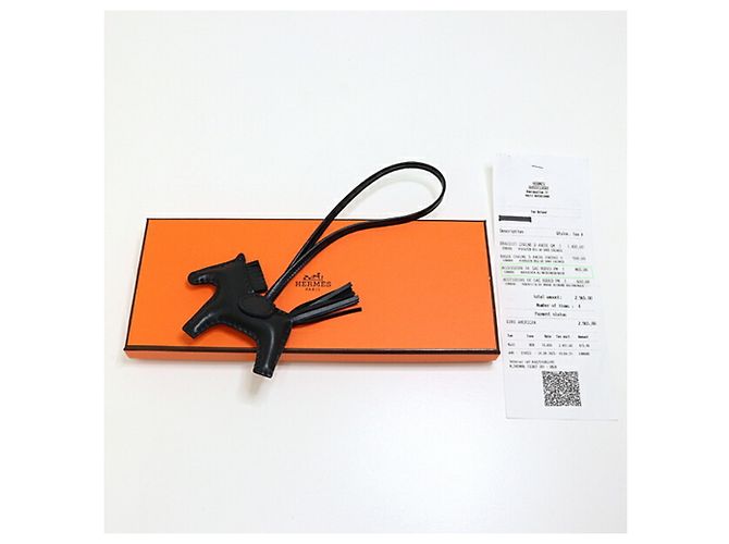Charm Rodeo PM di Hermès in Anjou Milo Nero - vista 2