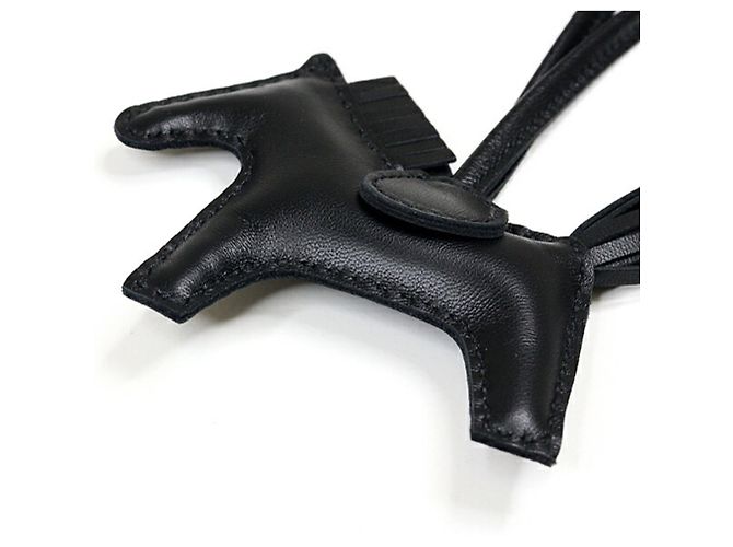 Charm Rodeo PM di Hermès in Anjou Milo Nero - vista 6
