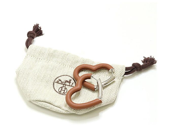 Hermès Hoop-Ohrringe Hermes Au Coeur du Faubourg Braun - Ansicht 6