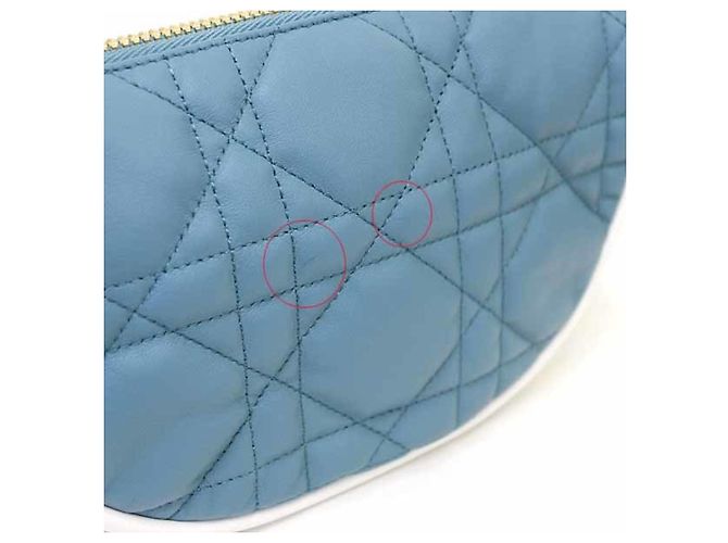Borsa hobo DIOR VIBE Small di Christian Dior Nero Bianco Blu - vista 4