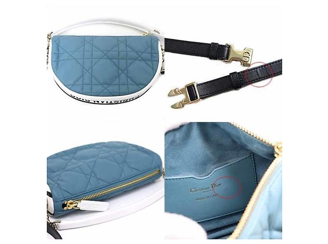 Borsa hobo DIOR VIBE Small di Christian Dior Nero Bianco Blu - vista 5