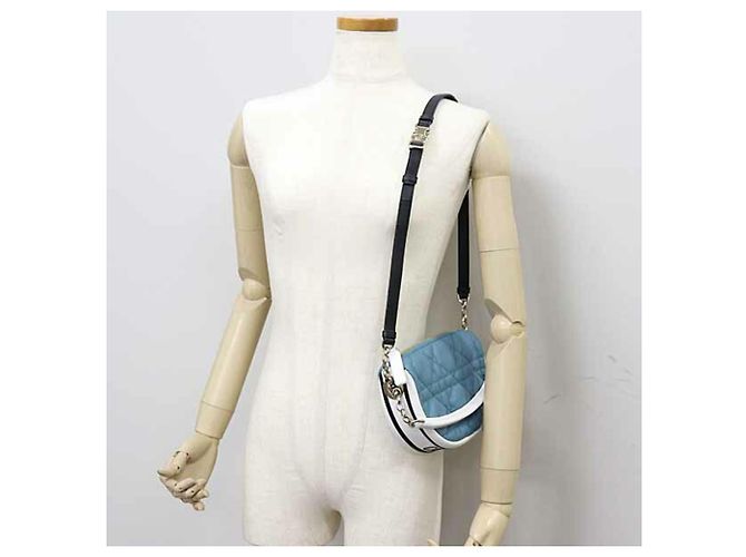 Borsa hobo DIOR VIBE Small di Christian Dior Nero Bianco Blu - vista 6