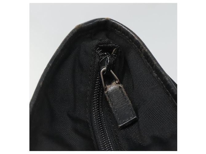 GUCCI Handtasche aus schwarzem Nylon mit Silber 019 0373 Auth bs25919 - Ansicht 10