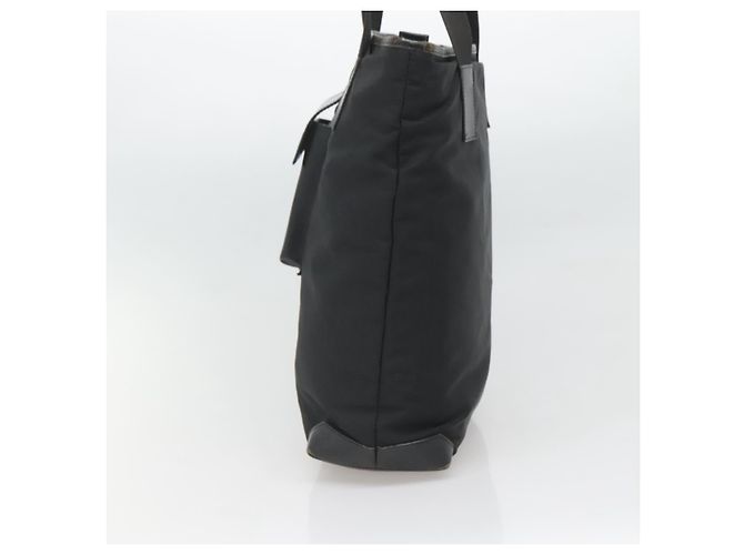 GUCCI Handtasche aus schwarzem Nylon mit Silber 019 0373 Auth bs25919 - Ansicht 4