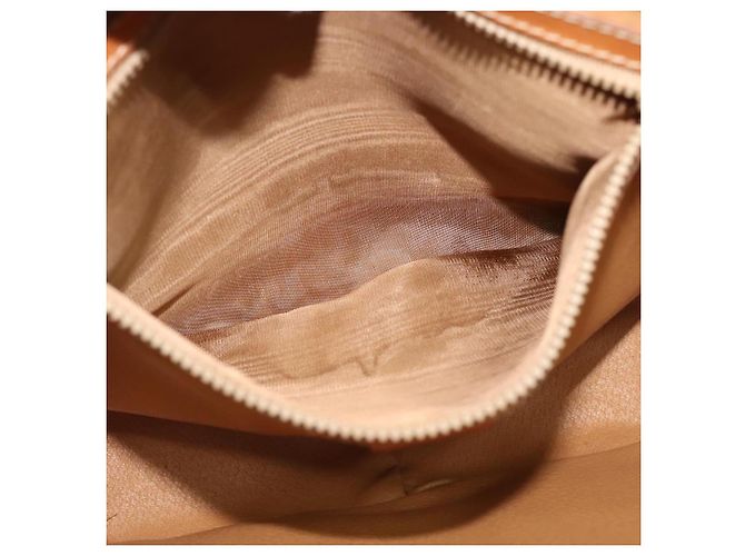 Céline CELINE Macadam Canvas Shoulder Bag PVC Leather Brown Gold Auth 122776 Golden - view 11