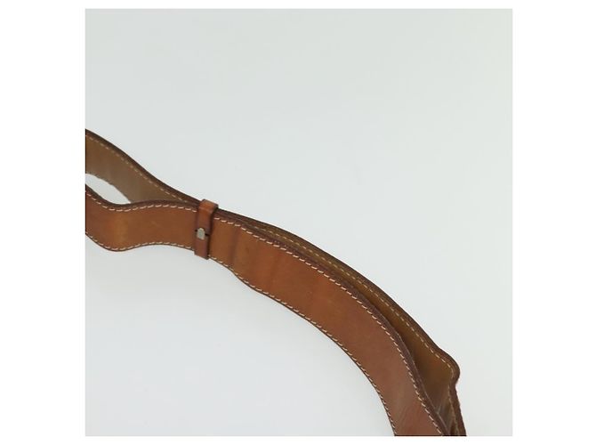 Céline CELINE Macadam Canvas Shoulder Bag PVC Leather Brown Gold Auth 122776 Golden - view 14