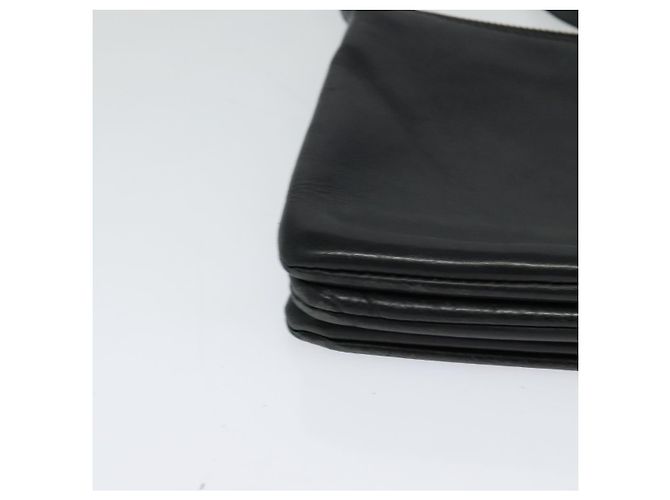 Céline Borsa a spalla CELINE Trio in pelle nera e oro Auth 125093 Nero D'oro - vista 9