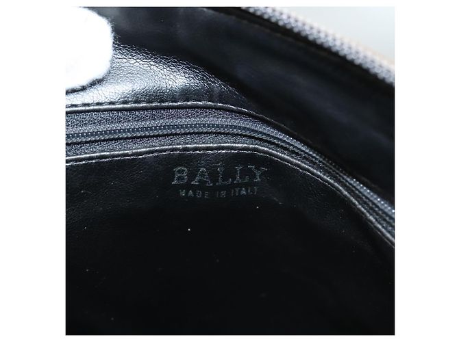 BALLY Borsa a Spalla in Pelle Trapuntata con Catena Grigia Oro Auth BA1833 Marrone D'oro - vista 17