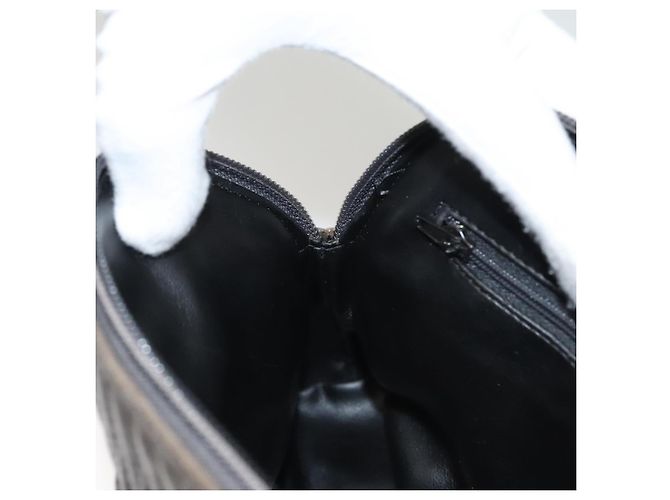 BALLY Borsa a Spalla in Pelle Trapuntata con Catena Grigia Oro Auth BA1833 Marrone D'oro - vista 19