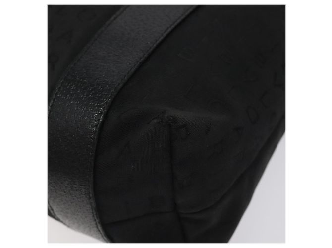 Bulgari Borsa a mano BVLGARI Logo Mania in tela nera Auth BA1827 Nero - vista 15