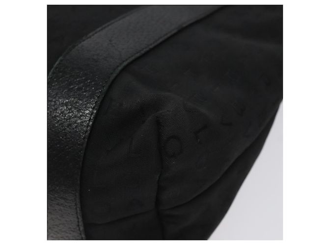 Bulgari Borsa a mano BVLGARI Logo Mania in tela nera Auth BA1827 Nero - vista 9