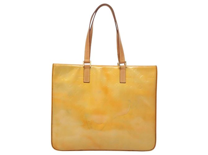 LOUIS VUITTON Monogram Vernis Columbus Tote Bag Grau M91028 LV Auth sw778 - Ansicht 13