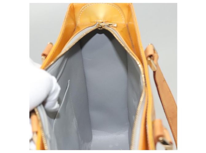 LOUIS VUITTON Monogram Vernis Columbus Tote Bag Grau M91028 LV Auth sw778 - Ansicht 20
