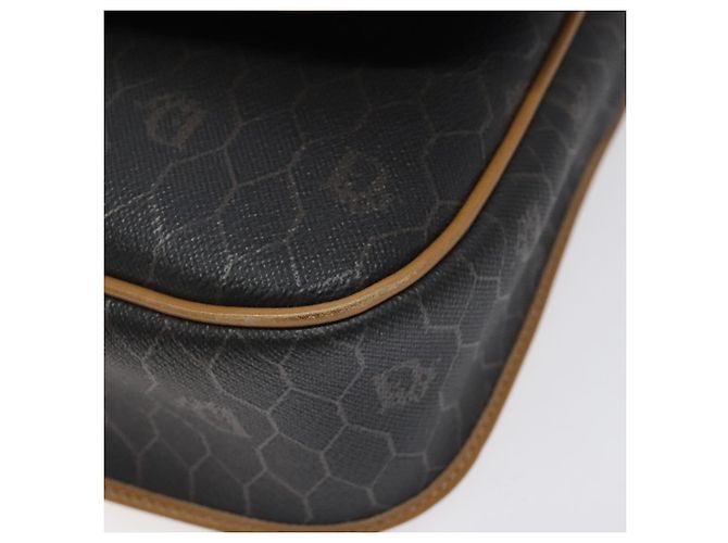 Borsa a spalla in tela a nido d'ape Christian Dior PVC marrone oro Auth BA1926 - vista 14