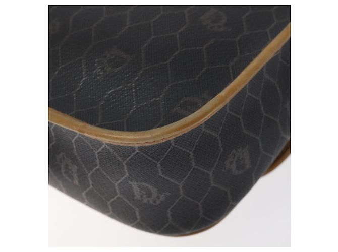 Borsa a spalla in tela a nido d'ape Christian Dior PVC marrone oro Auth BA1926 - vista 16
