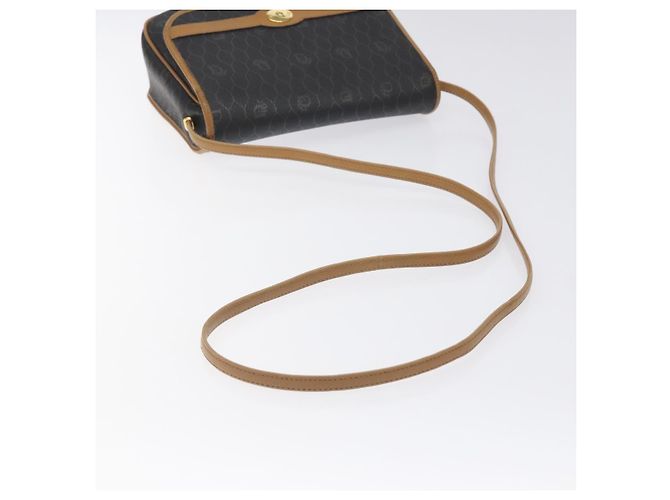 Borsa a spalla in tela a nido d'ape Christian Dior PVC marrone oro Auth BA1926 - vista 7