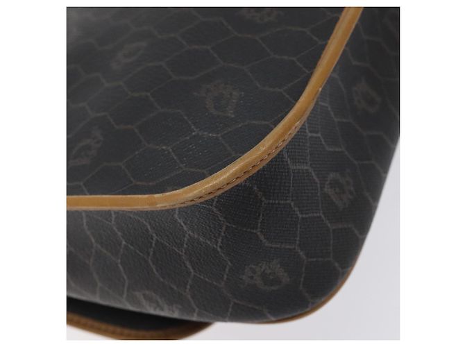 Borsa a spalla in tela a nido d'ape Christian Dior PVC marrone oro Auth BA1926 - vista 9