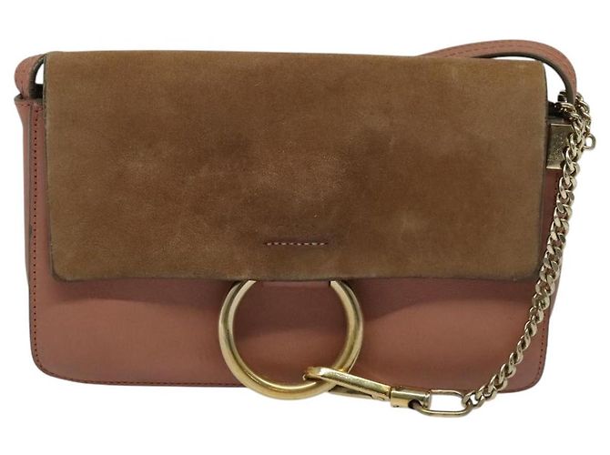 Chloé Borsa a spalla in pelle rosa oro Auth BA1843 D'oro - vista 13