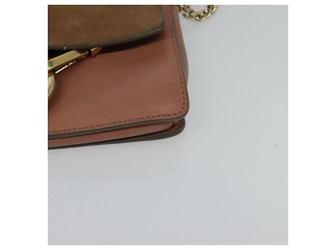 Chloé Borsa a spalla in pelle rosa oro Auth BA1843 D'oro - vista 14