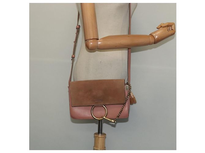 Chloé Borsa a spalla in pelle rosa oro Auth BA1843 D'oro - vista 24