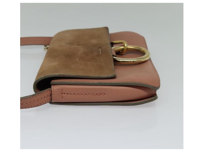 Chloé Borsa a spalla in pelle rosa oro Auth BA1843 D'oro - vista 3