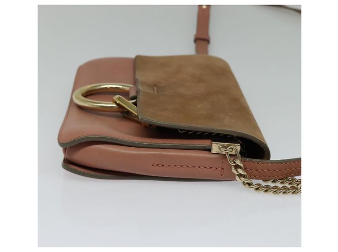 Chloé Borsa a spalla in pelle rosa oro Auth BA1843 D'oro - vista 4