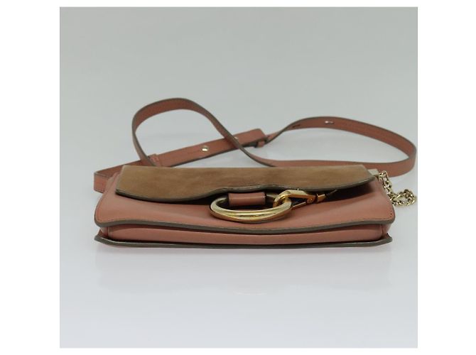 Chloé Borsa a spalla in pelle rosa oro Auth BA1843 D'oro - vista 5