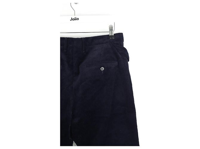 Golden Goose Pantalones rectos de algodón azul - vista 4