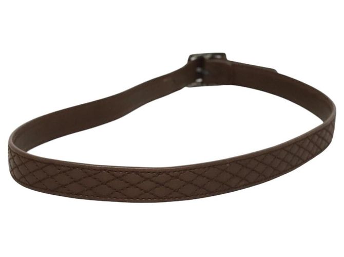 Cinturón CHANEL de cuero 30,7"" marrón CC Auth bs25810 Castaño - vista 3