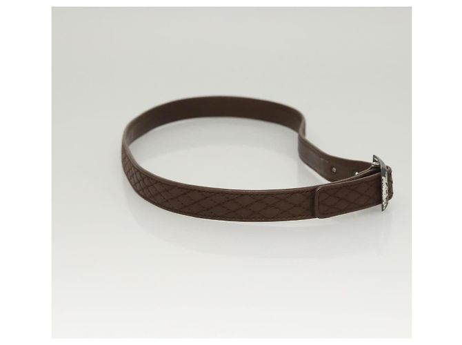 Cinturón CHANEL de cuero 30,7"" marrón CC Auth bs25810 Castaño - vista 5